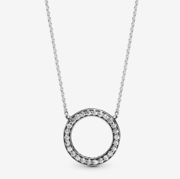 Pandora Jewelry New Pandora Circle Of Sparkle Necklace Poshmark